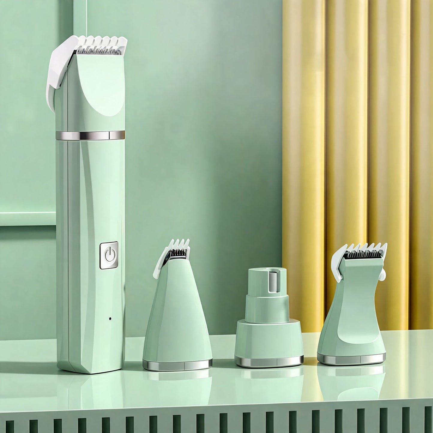 4 in 1 Electric Pet Grooming Kit - Hair Trimmer, Clippers, Nail Grinder for Cats & Dogs
